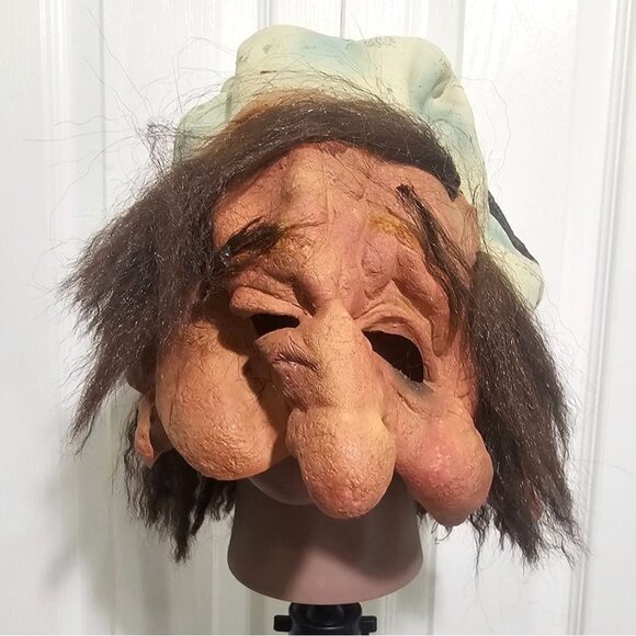 Paper Magic Group Over Head Old Mask Grandpa Hat Big Nose Ears Rubber Y2K 2008 - Picture 2 of 6